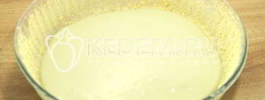 заливная шарлотка с яблоками. Шаг 9