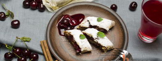 штрудель с вишней. Шаг 35