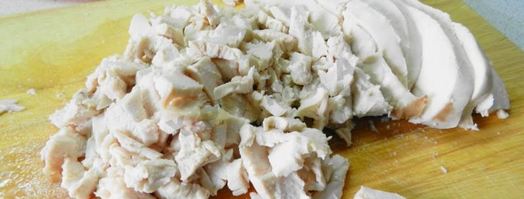 слоеные конвертики с курицей и грибами. Шаг 4