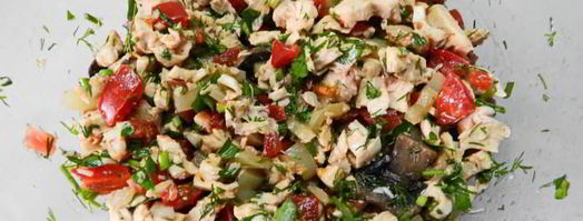 слоеные конвертики с курицей и грибами. Шаг 8