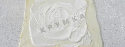 слоеные конвертики с курицей и грибами. Шаг 10