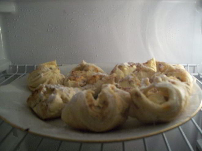 Рецепт слоеных конвертиков с творогом