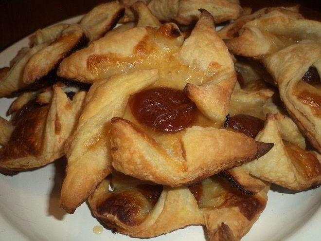 Рецепт слоек с абрикосами