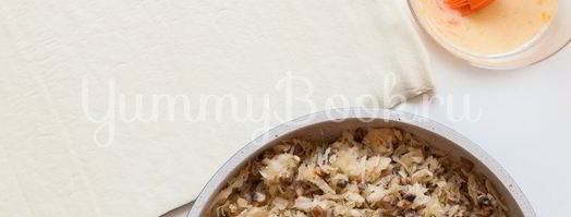 слойки с квашеной капустой и грибами. Шаг 5