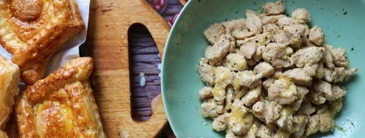 слойки с мясом dog bowl. Шаг 21