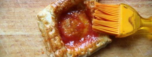 слойки с мясом dog bowl. Шаг 23