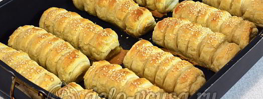 слойки с мясом. Шаг 14