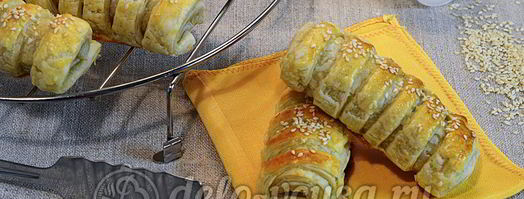 слойки с мясом. Шаг 15