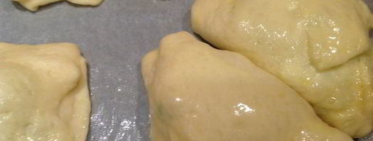 слойки с щавелем, сыром и яйцом. Шаг 13