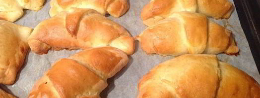 слойки с щавелем, сыром и яйцом. Шаг 16