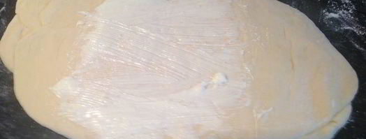 слойки с щавелем, сыром и яйцом. Шаг 3