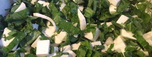 слойки с щавелем, сыром и яйцом. Шаг 9