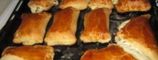 слойки с творогом и изюмом. Шаг 10