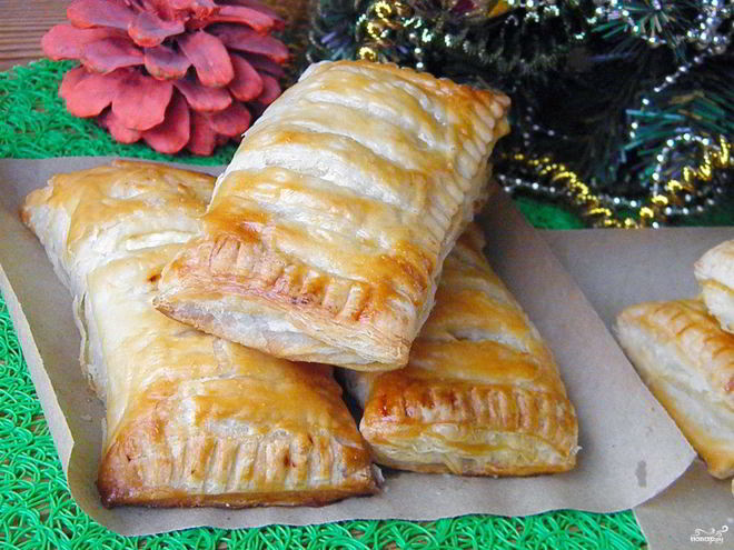 Рецепт слоек с творогом из готового слоеного теста