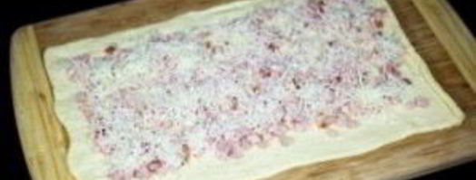 слойки с ветчиной. Шаг 3