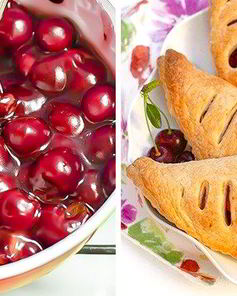 Слойки с вишней