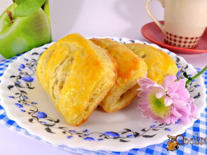 Рецепт слоек с яблочным вареньем