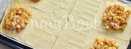 слойки с яблоками. Шаг 4