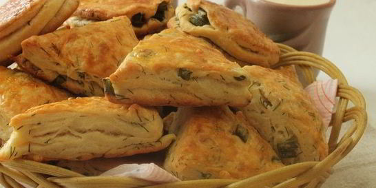 Слойки с зеленью