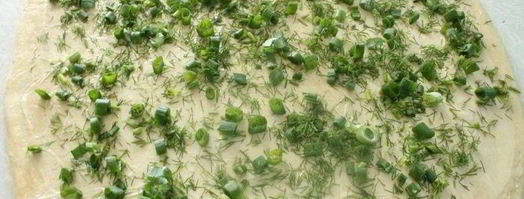 слойки с зеленью. Шаг 4