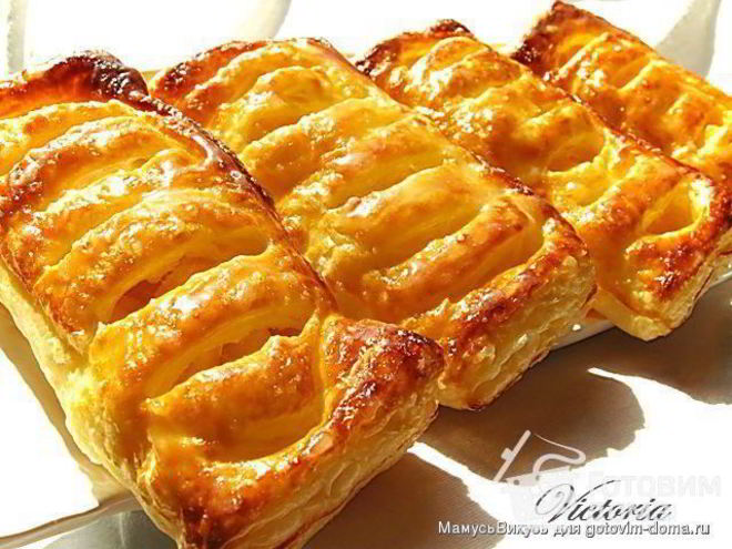 Рецепт слоек яблочных жалюзи