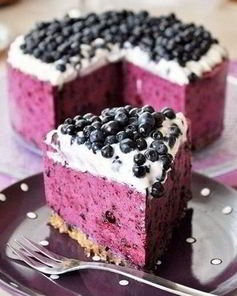 Черничный творожник