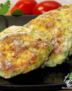 Картофельные сырники с укропом из духовки