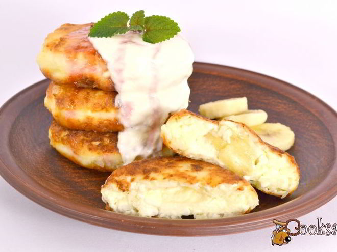 Рецепт кокосовых сырников с бананом