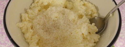 кокосовые сырники с бананом. Шаг 2