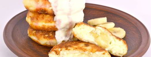 кокосовые сырники с бананом. Шаг 6