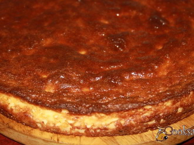 Рецепт нежного творожника в духовке