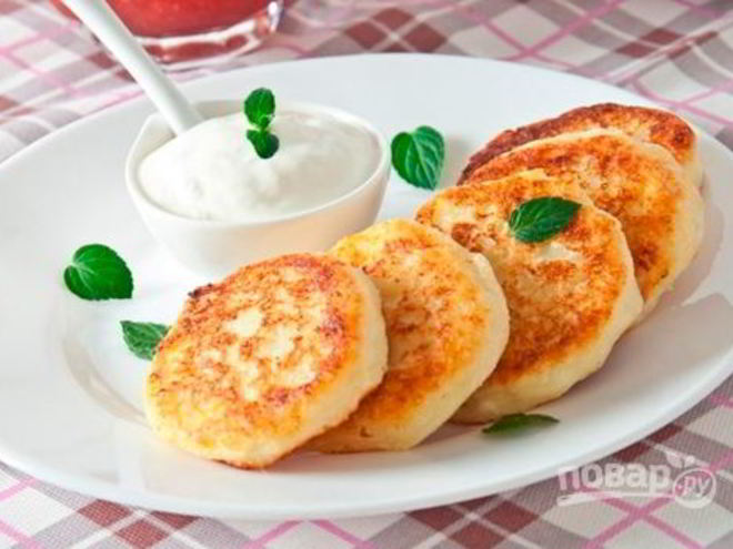Рецепт сырников из творога с манной крупой