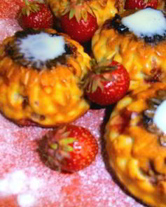 Сырники с клубникой