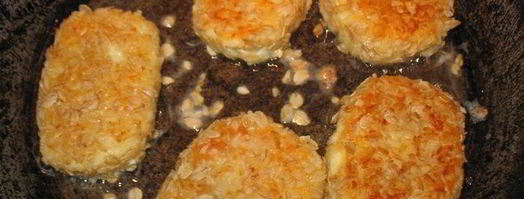 сырники с шоколадом в овсяной панировке. Шаг 7