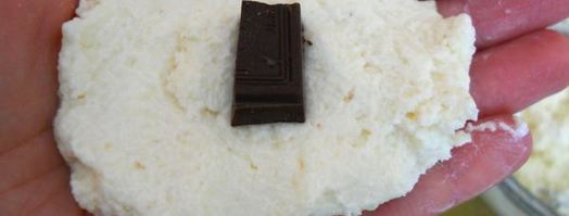 сырники с шоколадом в овсяных хлопьях. Шаг 4