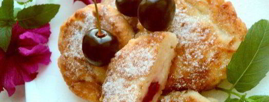 сырники с вишней и шоколадом. Шаг 6