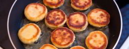 сырники с вишневым соусом. Шаг 6