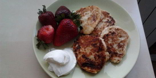 Сырники с яблоком Нежные