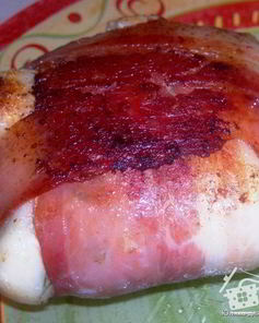 Сырники с зеленью в беконе