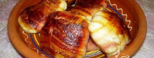 сырники с зеленью в беконе. Шаг 3