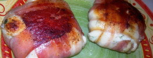 сырники с зеленью в беконе. Шаг 4