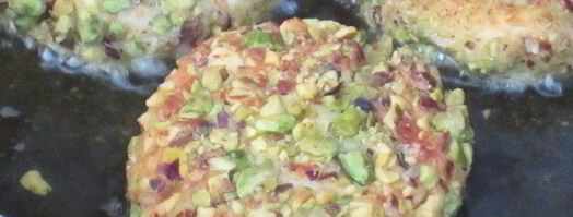 сырники в ореховой панировке с фисташковым кремом. Шаг 6