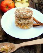 Яблочные сырники в овсяной панировке без муки