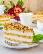 Заварной творожник на медовом тесте