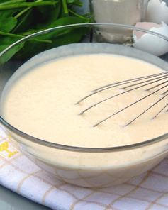 Наливное тесто для пирога на кефире