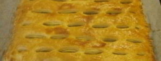 слоеное бездрожжевое тесто с капустой. Шаг 7