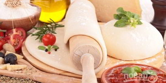 Тесто без дрожжей для пиццы