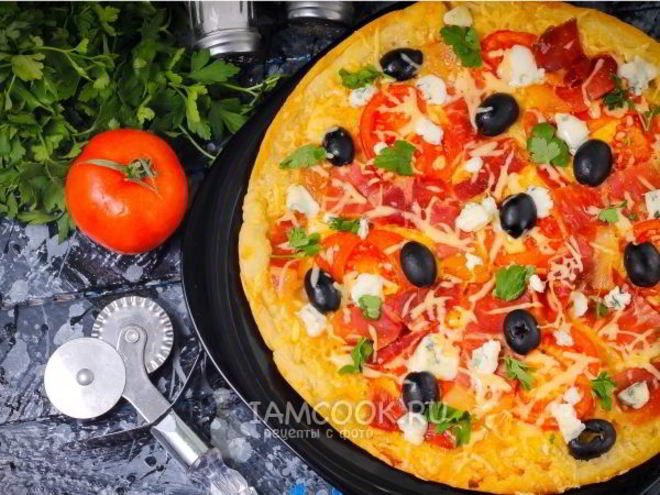 Рецепт теста для пиццы без дрожжей на воде