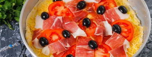 тесто для пиццы без дрожжей на воде. Шаг 8