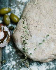 Тесто для пиццы из цельнозерновой муки